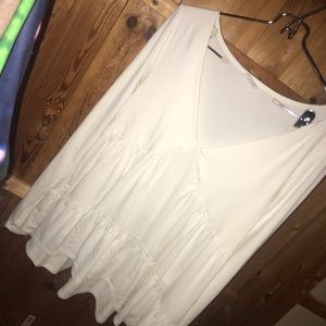 White heavy material shirt like new!